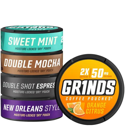 Vista 16 de Grinds Bolsas de café Paquete variado de 11 latas todo en uno Wintergreen, Double Moca, Cerveza de raíz, menta dulce, vainilla, caramelo