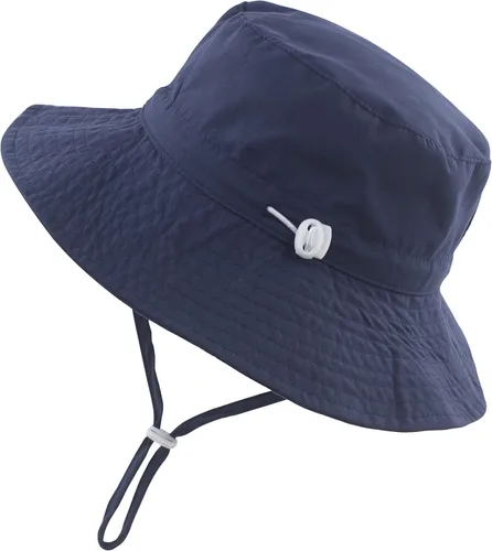 Vista 2 de Muryobao Sombrero de sol para bebés y niñas de ala ancha UPF 50+ con protección UV