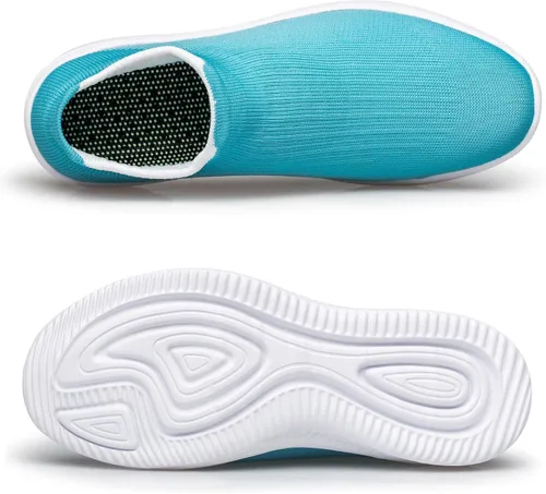 Vista 4 de vibdiv Zapatos sin cordones para mujer, tenis para caminar, trotar, yoga, casual, ligeros, para interiores y exteriores