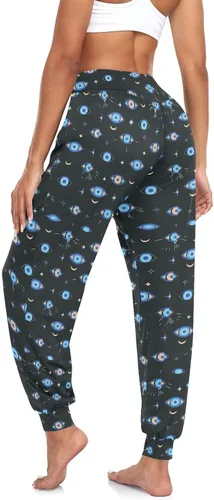 Vista 5 de Women's Harem Pant Turkish-Evil-Eye Yoga Boho Trousers Summer Beach Pant Jogger Pant Sweatpant