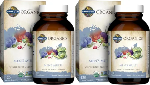 Vista 10 de Garden of Life Organics Multivitamínico de alimentos enteros para hombres, 60 tabletas, vitaminas y minerales veganos para hombres para la salud