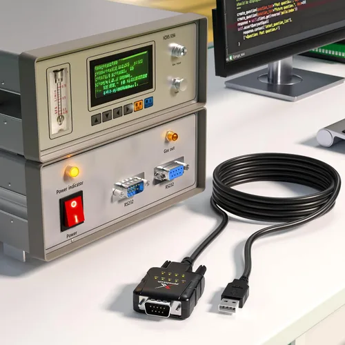 Vista 6 de FTDI Adaptador USB a RS232 con 9 LED de estado, puerto serie DB9 FT232RL Chipset, Hardware Flow Control, Real-Time Signal Monitoring and ESD