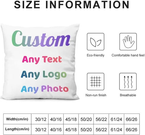 Vista 2 de Funda de almohada personalizada con versículo de la Biblia de 12 x 12 pulgadas, funda de almohada personalizada con cita inspiradora con frase