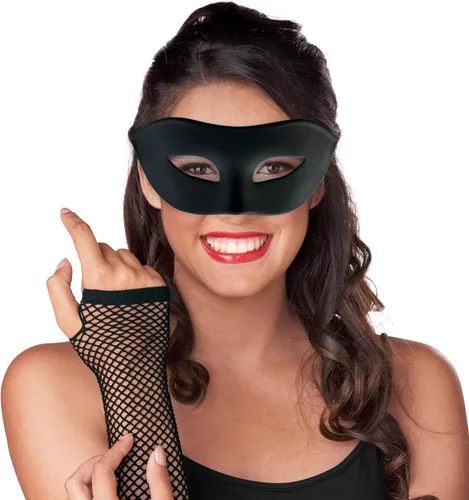 Vista 3 de Máscara de Mascarada para Hombre de Media Cara para Bailes de Graduación y Halloween