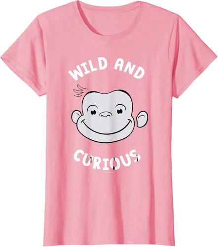Vista 16 de Curious George Camiseta Big Face Wild and Curious Negro