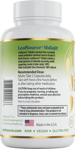 Vista 2 de leafsource (120capsules) venta. Fuente de hoja marca: Hedley