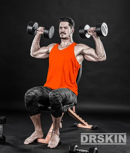 Vista 3 de DRSKIN Men's 4 or 3 Pack Tank Tops Sleeveless Shirts Dry Fit Y-Back Muscle Mesh Gym Training Athletic Workout