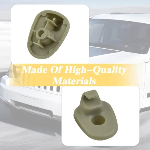 Vista 4 de 2 piezas de clip para parasol de coche, compatible con Jeep Liberty 2005-2012 y Dodge Nitro 2008-2012, accesorios para parasol de automóvil OEM