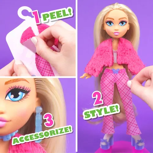 Vista 4 de Just Play Style Bae Dylan - Muñeca de moda y accesorios de 10 pulgadas, 28 piezas, juguetes para niños a partir de 4 años