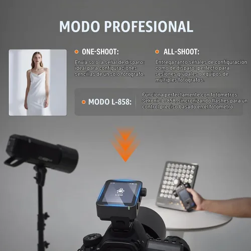 Vista 3 de Godox Disparador de flash X3 Pro C TTL para Canon (X3 actualizado 2026)