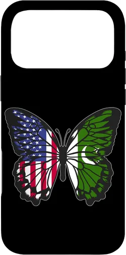 Vista 22 de Pakistani Roots USA Pakistan Mix Butterfly Pakistan Heritage Case for iPhone 17