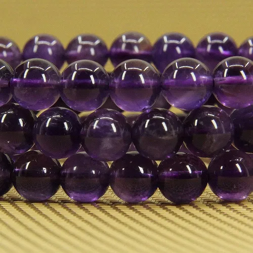 Vista 4 de Angelstones Gemstones 6mm Round Beads Healing Crystal Bracelet for women Amatista