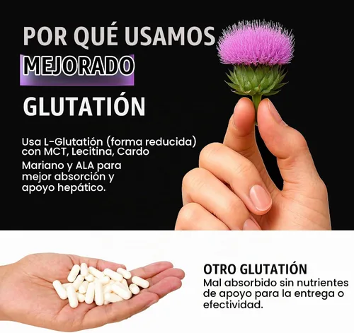 Vista 5 de VitaRaw 1000 mg de glutatión para apoyo inmunológico - Complejo de absorción de 100 mg - Suplemento de glutatión liposomal reducido con ácido alfa