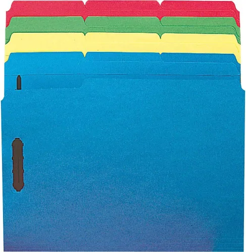 Vista 3 de Smead carpeta reforzada tamaño carta, 50 por caja, Variados