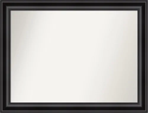 Vista 511 de Amanti Art Espejo personalizado, espejo de baño negro puente, espejo de pared o espejo de tocador de baño sobre el fregadero (26 x 26 pulgadas)