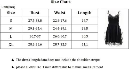 Vista 3 de TSMNZMU Womens Gothic Lolita Dress Velvet Moon Camisole Dresses Sleeveless Punk Grunge Emo Dress Goth Alt Witchy Fairy Dress