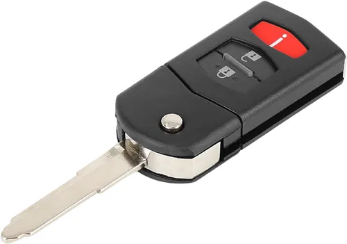 Vista 9 de X AUTOHAUX Nuevo reemplazo del coche llavero remoto llavero Shell caso BGBX1T478 para Mazda 2 3 5 Cx-7 Cx-9 3 teclas botón negro