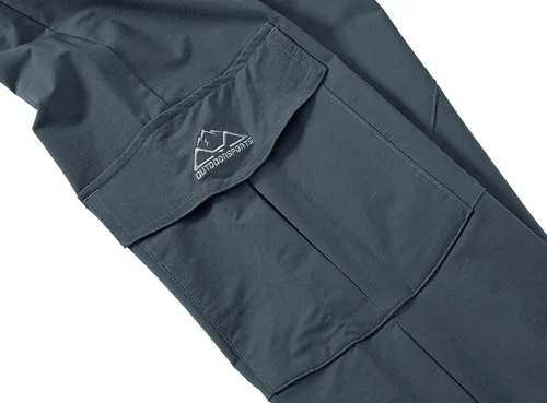 Vista 5 de BASUDAM Pantalones cargo de senderismo para hombre, de secado rápido, ligeros, elásticos, resistentes al agua con bolsillos