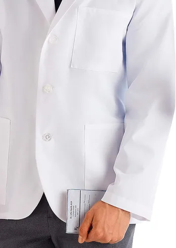 Vista 3 de Meta 15103 Fundamentals - Abrigo de consulta para hombre de 30 pulgadas, XXXL, Blanco