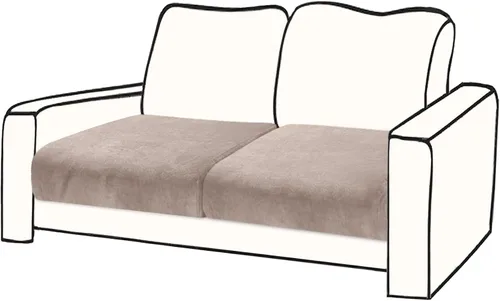 Vista 16 de BT.WA Funda de Cojín de Sofá de Terciopelo 1 Pieza Funda de Cojín de Asiento Elástica Funda de Sillón Fundas Separadas de Sofá Seccional Protector
