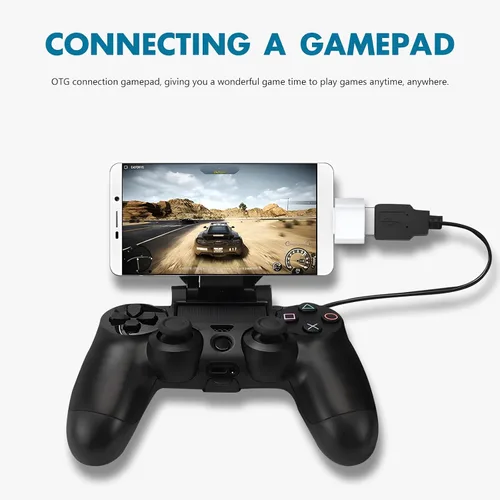 Vista 4 de Paquete de 10 adaptadores USB-C a USB, USB tipo C a una hembra para unidad flash, mouse, teclado, controlador