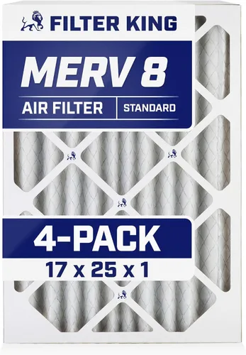 Vista 32 de Filter King Filtro de aire 6x6x1 Paquete de 4 Filtros plisados MERV 8 HVAC para horno A/C Fabricado en Estados Unidos Tamaño real: 5.5 x 5.5