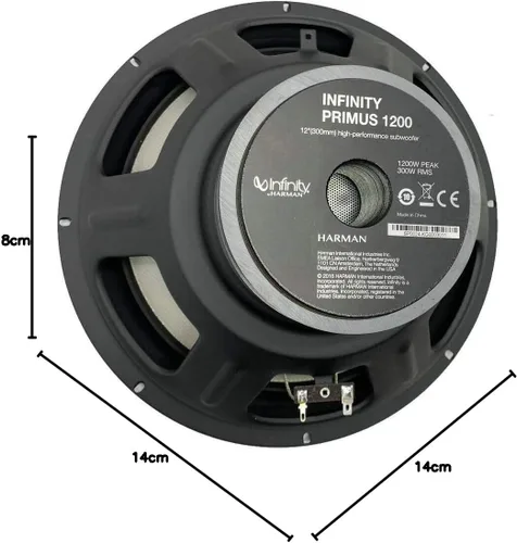 Vista 6 de Infinity Primus 1200 - Subwoofer de audio para automóvil de 12 pulgadas, 1200 W, potencia máxima, 4 ohmios