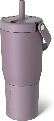 Vista 38 de BrüMate Resa - Vaso de viaje 100% a prueba de fugas de 25 onzas con asa y pajilla, popote SoftSip flexible, funda de silicona para mayor