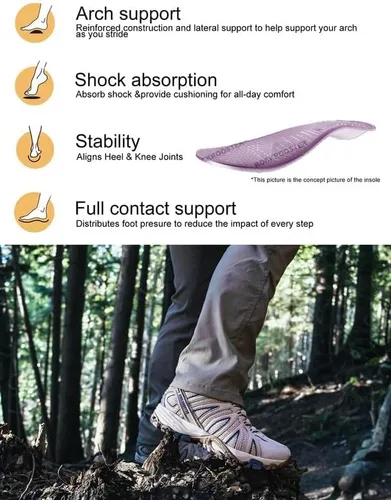 Vista 4 de ROCKROOSTER Bedrock - Botas de senderismo para hombre, impermeables, antifatiga, para exteriores