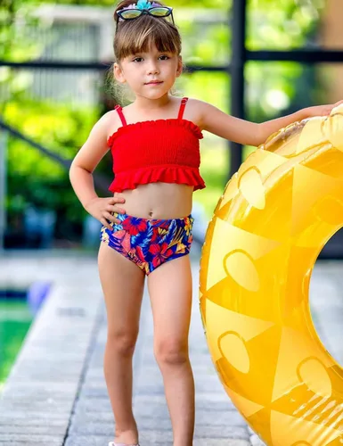 Vista 3 de Arshiner Traje de baño de 2 piezas para niñas