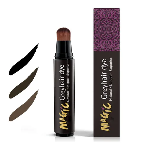 Vista 9 de Gowwim Root Touch Up - Tinte para el cabello, tinte temporal para raíces grises, negro, 0.68 onzas