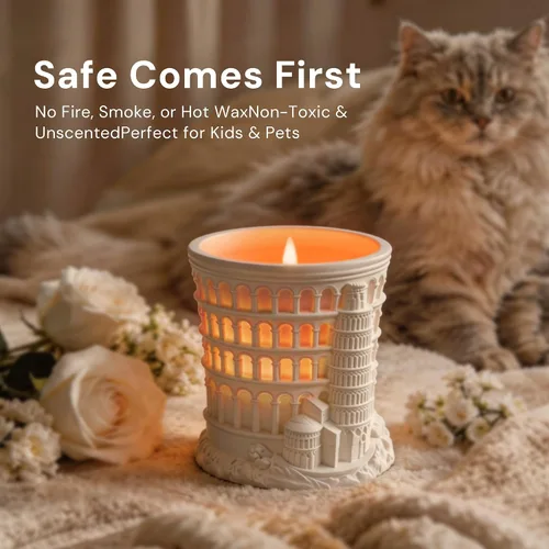 Vista 13 de L LOHAS LED Velas sin llama con control remoto, vela de pilar LED con Blanco