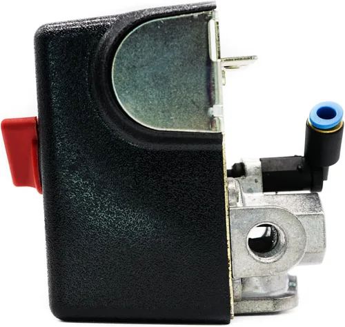 Vista 3 de Generic 034-0197 Interruptor de presión del compresor de aire 100-130 PSI, pulsador, actuador de émbolo, operación automática