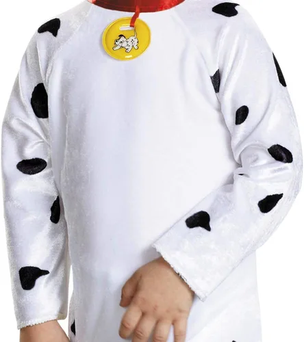 Vista 5 de Disguise Disfraz de dálmata para niños pequeños, disfraz oficial de los 101 dálmatas y diadema, talla clásica para niños pequeños, extra pequeño