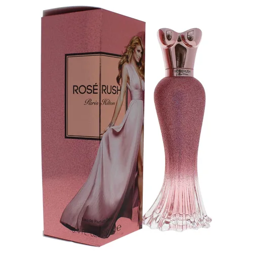 Vista 3 de Paris Hilton Rose Rush Eau de Parfum - Perfume en aerosol para mujer, fragancia floral y afrutada, notas de papaya, peonía, cedro y almizcle blanco