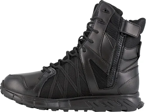 Vista 3 de Reebok Work Trailgrip Tactical 8" WP Side Zip Botas para hombre, Negro -, 11