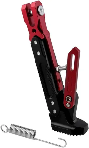 Vista 9 de Pata de Cabra de Motocicleta Soporte de Trípode Ajustable Universal de Aluminio Motor Scooter Soporte Lateral de Pie Modificado Accesorios