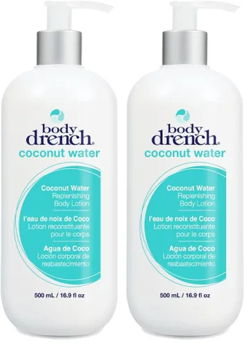Vista 9 de Body Drench Loción reponedora de agua de coco, 2 onzas líquidas