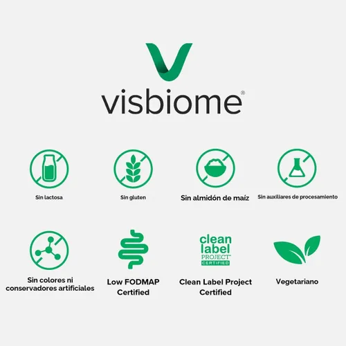 Vista 7 de Visbiome probiótico de alta calidad, 60 cápsulas, 112.5 mil millones de especies