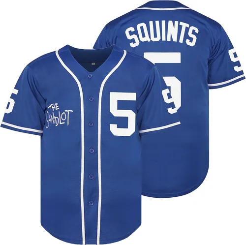 Vista 19 de The Sandlot Benny The Jet Rodriguez Michael Squints Palledorous Alan Yeah-Yeah McClennan Bel Air Jersey de Béisbol con Impresión 3D