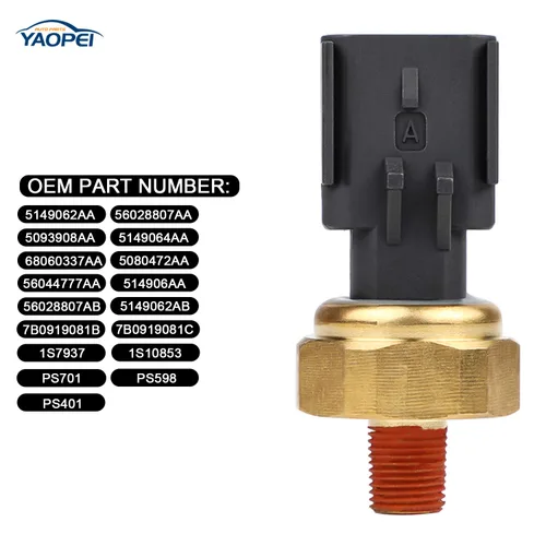 Vista 2 de Sensor de presión de aceite del motor Interruptor emisor para Dodge Ram 1500 2500 3500 Challenger Durango Viper Journey Charger Magnum Avenger