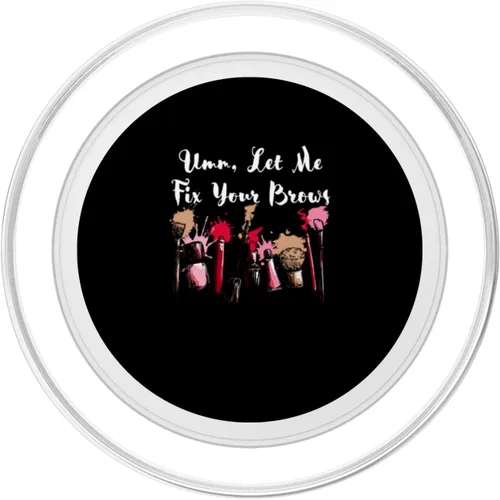 Vista 2 de Let Me Fix Your Brows Confidence Beautiful Self Esteem Cute PopSockets MagSafe PopGrip for iPhone