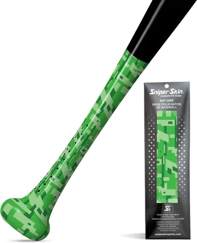 Vista 5 de SNIPER SKIN Baseball & Softball Bat Grip - Replacement Bat Grip Wrap - Easy to Install, Strong, Waterproof, Tacked for Performance