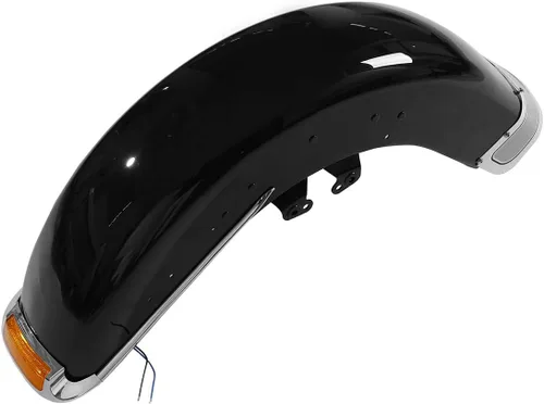 Vista 11 de TCT-MOTORPARTS Guardabarros delantero negro vívido para Harley Tri Electra Glide Ultra Limited FLHTCU FLHTCUL FLHTK FLHTKL Road King 2014-2023