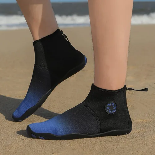 Vista 4 de Zapatos de agua para mujer, zapatos de natación para hombre, zapatos de natación descalzos, piscina, playa, gimnasio, caminar, zapatos sin cordones