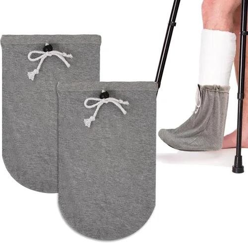 Vista 8 de 2 fundas para calcetines fundidos para pies, funda de pierna fundida debajo de la rodilla, funda de calcetín fundida, calcetines con cordón
