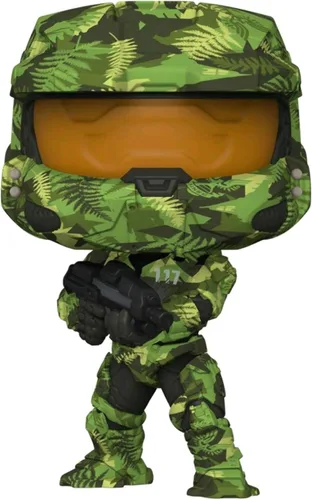 Vista 2 de Funko Halo Master Chief con rifle de asalto MA40 en Hydro Deco