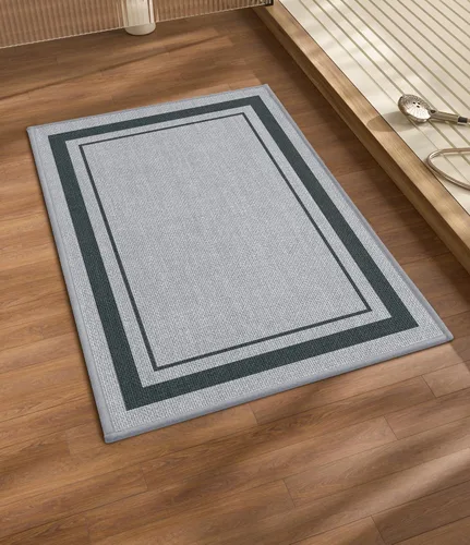 Vista 56 de chakme Juego de 2 alfombras de baño ultrafinas, absorbentes, antideslizantes, lavables a máquina, color beige oscuro, 17 x 24 pulgadas + tapete