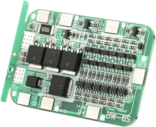 Vista 9 de Tablero de batería de 6S 15A 22V 24V Tablero de carga de batería de litio Módulo de cargador de placa de célula de PCB para célula de iones de litio