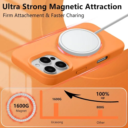 Vista 137 de Funda magnética de silicona para iPhone 13 Pro, color blanco antiguo [Compatible con Magsafe] [Forro de microfibra suave antiarañazos], funda